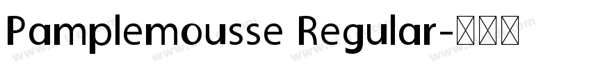 Pamplemousse Regular字体转换